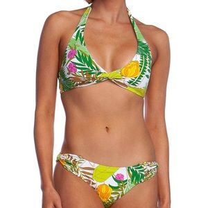 NWT Trina Turk Size 12 It's Bananas Halter Bikini